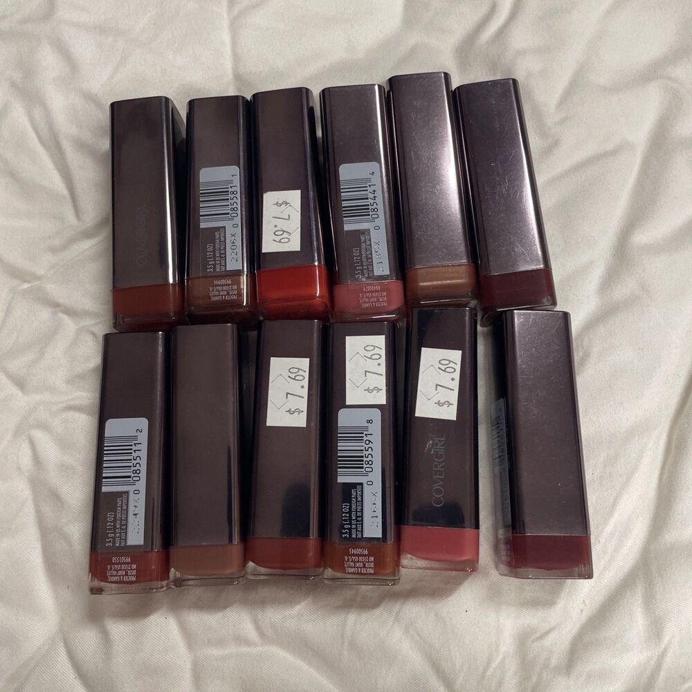 Covergirl Lip Perfection Lipstick Lot of 12- New Sealed - See Pictures Various